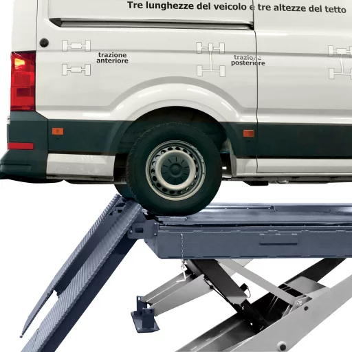 V-løfter galv. 5.5T 6m hjulst/frhj/slit.