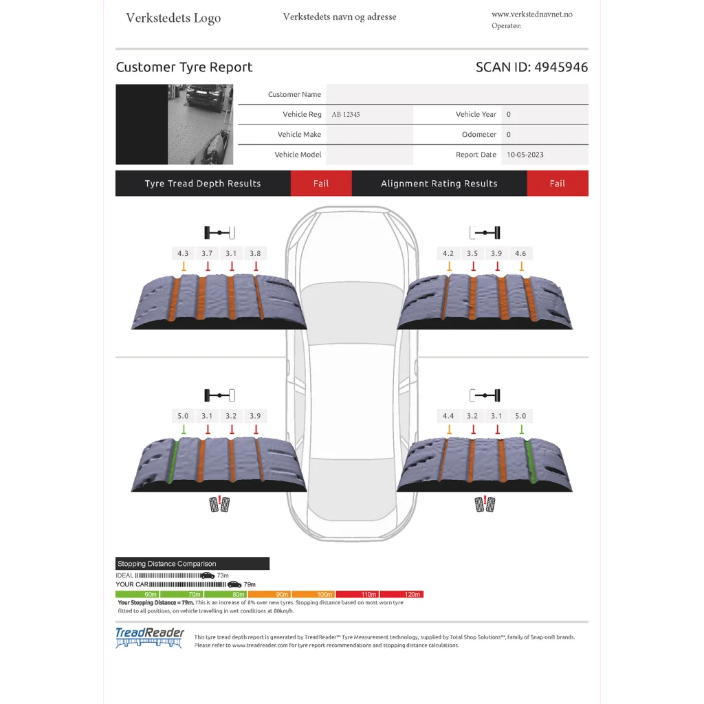 TreadReader 3D DriveOver inground